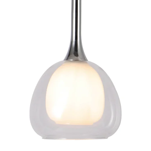 CANDEEIRO DE TETO 1 LUZ  VIDRO TRANSPARENTE EXTERIOR BRANCO INTERIOR Ø16,5 NOLINA CANDEEIRO DE TETO 1 LUZ  VIDRO TRANSPARENTE EXTERIOR BRANCO INTERIOR Ø16,5 NOLINA