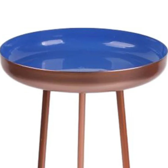 MESA APOIO AZUL METAL CRISTEL 2