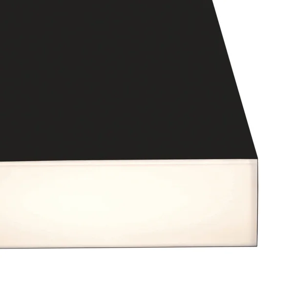 SUPERFÍCIE QUADRADO FIXO LED 10W 4000K PRETO