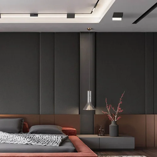 SUPERFÍCIE QUADRADO FIXO LED 10W 4000K PRETO