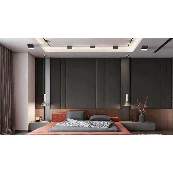 SUPERFÍCIE QUADRADO FIXO LED 10W 4000K PRETO