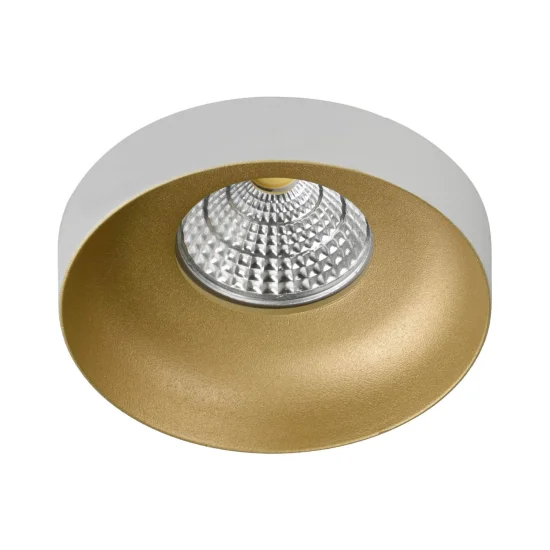 RECESSO DE ENCASTRAR Ø 9 CM GU10 BRANCO-OURO IP20