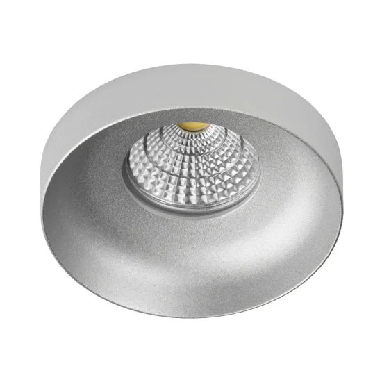 RECESSO DE ENCASTRAR Ø 9 CM GU10 BRANCO-PRATA IP20