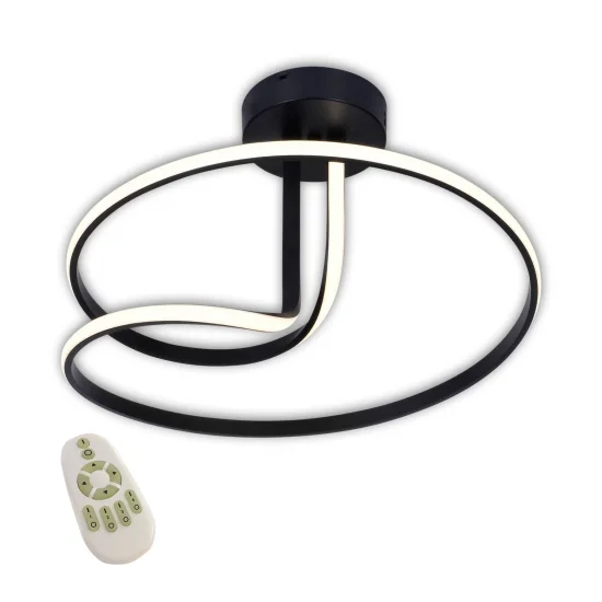 CANDEEIRO DE TETO LED 47W 4000K REGULÁVEL PRETO OLIMPO