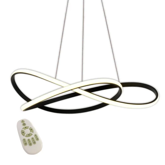 CANDEEIRO DE TETO LED 60W 4000K DIMÁVEL PRETO OLIMPO