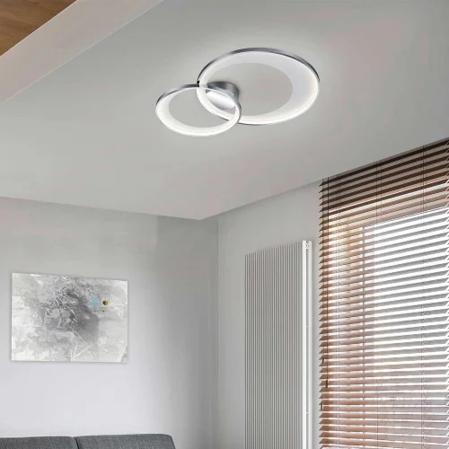 PLAFÓN DE TECHO LED 29 W 3000K CROMO BURGESS PLAFÓN DE TECHO LED 29 W 3000K CROMO BURGESS