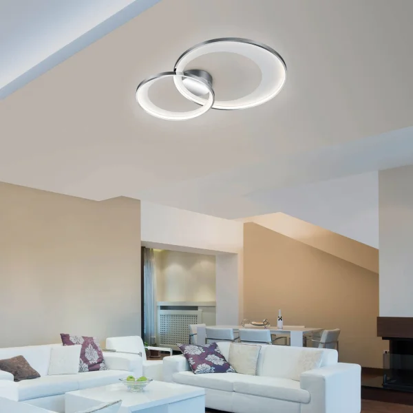 PLAFÓN DE TECHO LED 29 W 3000K CROMO BURGESS PLAFÓN DE TECHO LED 29 W 3000K CROMO BURGESS