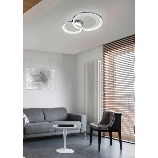 PLAFÓN DE TECHO LED 29 W 3000K CROMO BURGESS PLAFÓN DE TECHO LED 29 W 3000K CROMO BURGESS