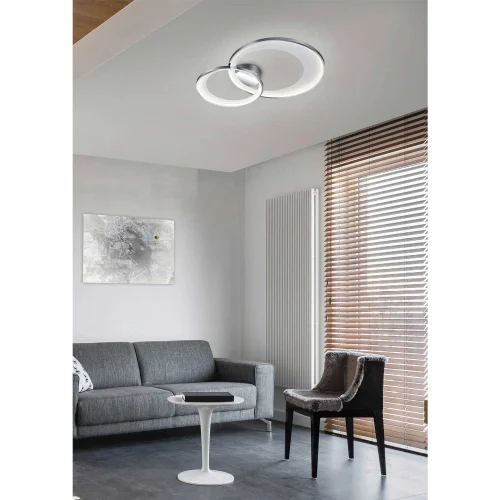 PLAFÓN DE TECHO LED 29 W 3000K CROMO BURGESS PLAFÓN DE TECHO LED 29 W 3000K CROMO BURGESS