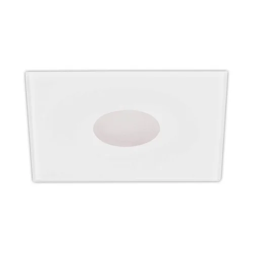 HOLOFOTE DE VIDRO QUADRADO DE VIDRO BRANCO CEGO BRILHO IP20