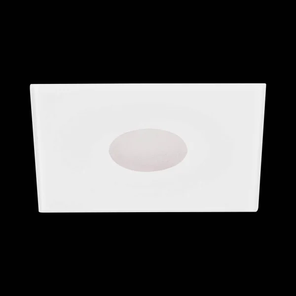 HOLOFOTE DE VIDRO QUADRADO DE VIDRO BRANCO CEGO BRILHO IP20