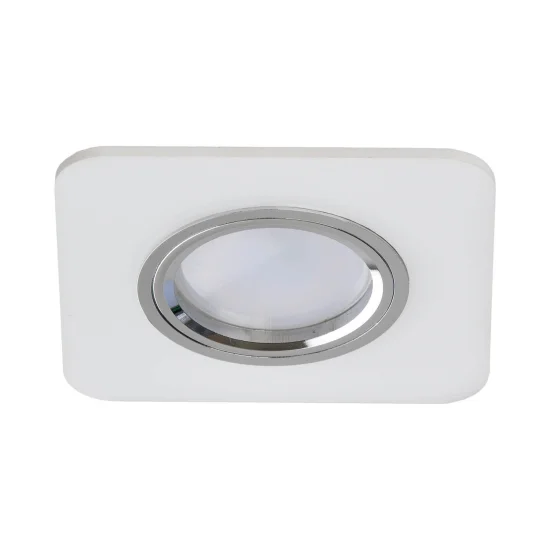 METHACRILATO DE RECESSO QUADRADO REVERSÍVEL BRANCO FOSCO/BRILHANTE GU10