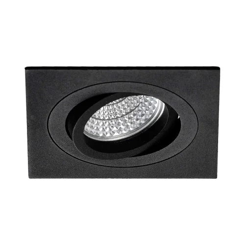 GU10 IP20 PRETO QUADRADO DE RECESSO