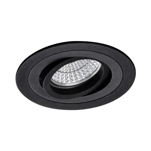 HOLOFOTES CIRCULARES DE ENCASTRAR EM PRETO GU10 IP20