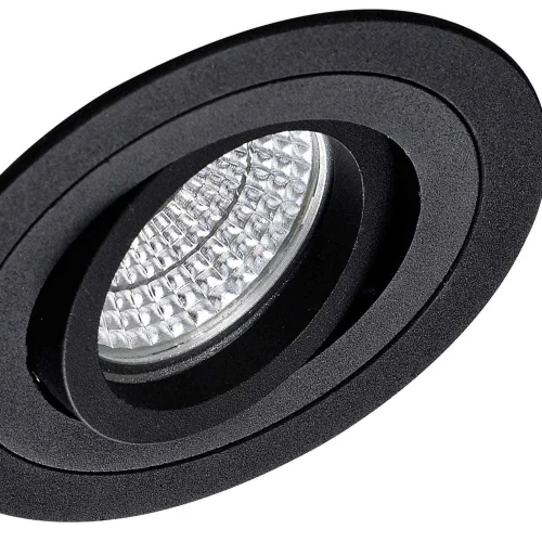 HOLOFOTES CIRCULARES DE ENCASTRAR EM PRETO GU10 IP20