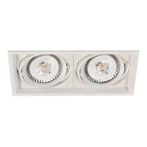 ANEL DUPLO GIRATÓRIO RECTANGULAR REBAIXADO QR-111 BRANCO MATE