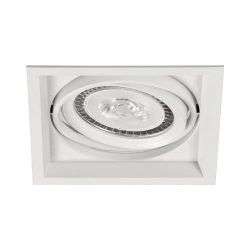 ANEL DUPLO GIRATÓRIO QUADRADO REBAIXADO QR-111 BRANCO MATE