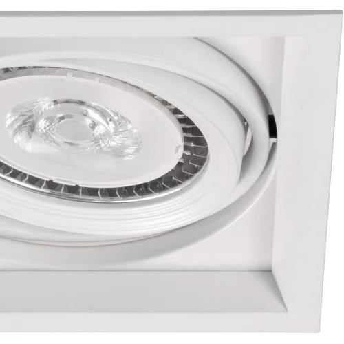 ANEL DUPLO GIRATÓRIO QUADRADO REBAIXADO QR-111 BRANCO MATE