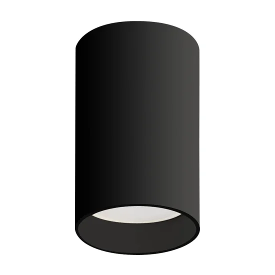 CILINDRO DE SUPERFÍCIE DO HOLOFOTE 8 CM GU10 PRETO 2