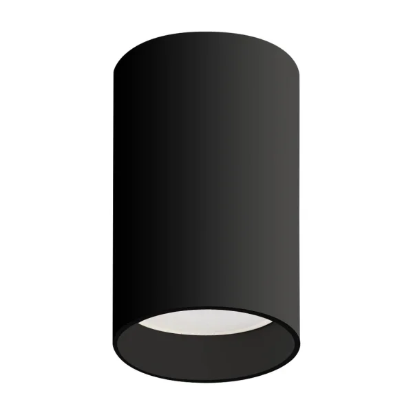 CILINDRO DE SUPERFÍCIE DO HOLOFOTE 8 CM GU10 PRETO