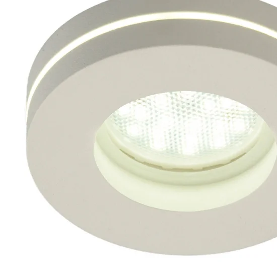 MECANIZADO ENCASTRÁVEL COM LUZ LATERAL REDONDA GU10 BRANCO REDONDO 2