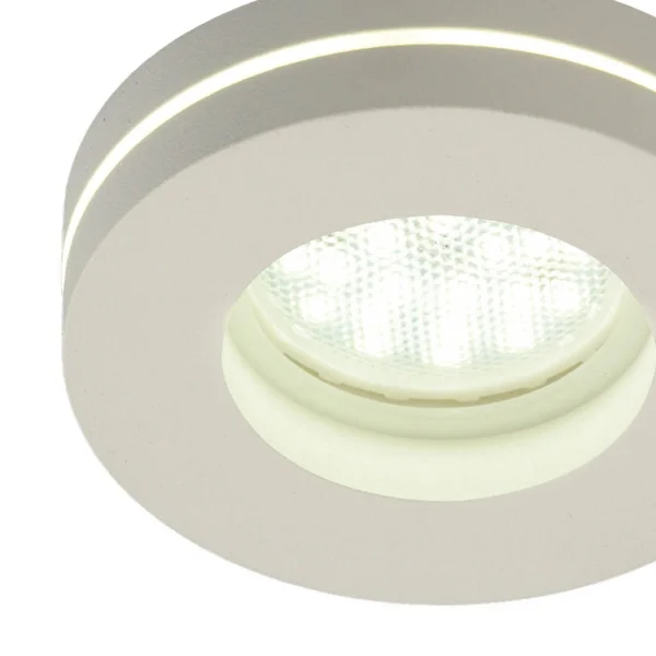 MECANIZADO ENCASTRÁVEL COM LUZ LATERAL REDONDA GU10 BRANCO REDONDO
