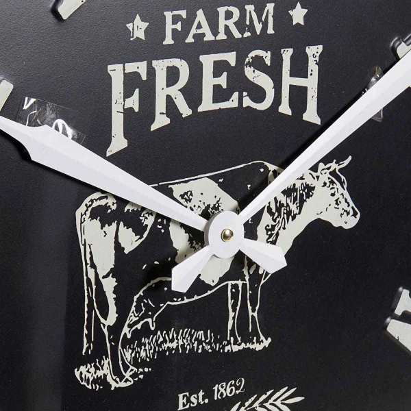 RELÓGIO DE PAREDE METÁLICO MDF FARM FRESH RELÓGIO DE PAREDE METÁLICO MDF FARM FRESH
