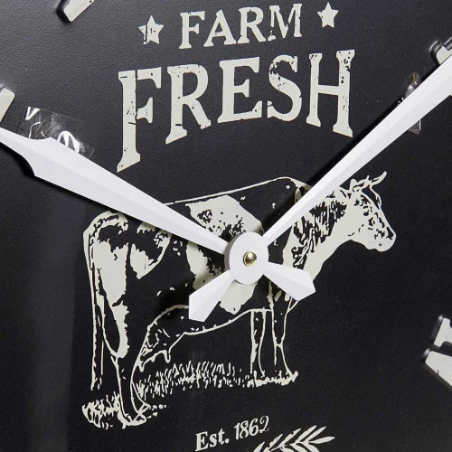 RELÓGIO DE PAREDE METÁLICO MDF FARM FRESH RELÓGIO DE PAREDE METÁLICO MDF FARM FRESH