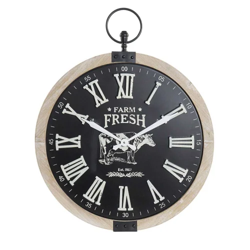 RELÓGIO DE PAREDE METÁLICO MDF FARM FRESH RELÓGIO DE PAREDE METÁLICO MDF FARM FRESH