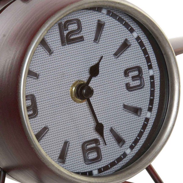 RELÓGIO DE MESA DE METAL AVIÃO VERMELHO