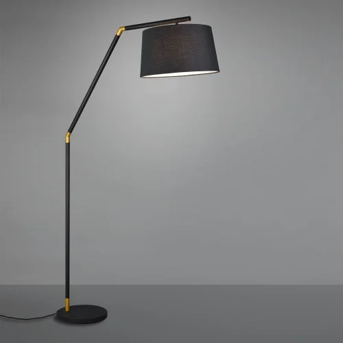 CANDEEIRO DE CHÃO DE METAL PRETO E27 OLENA