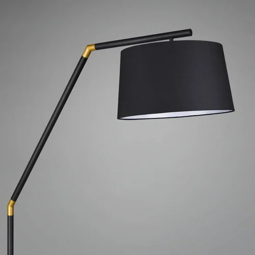 CANDEEIRO DE CHÃO DE METAL PRETO E27 OLENA