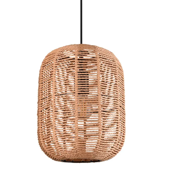 LÂMPADA DE TECTO 2 LUZES Ø35 CM SISAL E27 OLAV