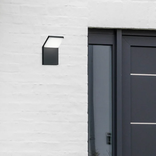 CANDEEIRO DE PAREDE EXTERIOR LED 9 W 3000K ANTRACITE IP54 CROCUS CANDEEIRO DE PAREDE EXTERIOR LED 9 W 3000K ANTRACITE IP54 CROCUS