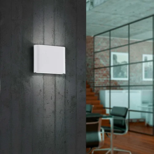 APLIQUE EXTERIOR LED TUERIS 2x2,5 W 3000K BLANCO