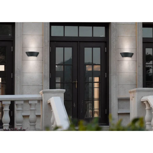 CANDEEIRO DE PAREDE COM LED EXTERIOR 2 W + 5,5 W 3000K ANTRACITE IP54 APRICOT