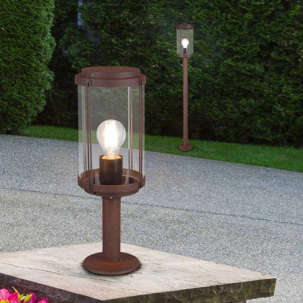 FAROL DE EXTERIOR 100 CM E27 IP44 ÓXIDO TRILLIUM