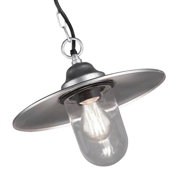 LÁMPARA COLGANTE EXTERIOR E27 IP44 ZINC TULSI