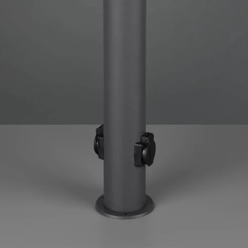 BALIZA KIAMA ANTRACITA CON TOMA DE CORRIENTE