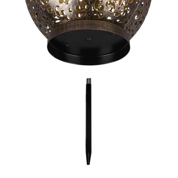 FAROL DE EXTERIOR SOLAR COBRE ANTIGUO CANEK