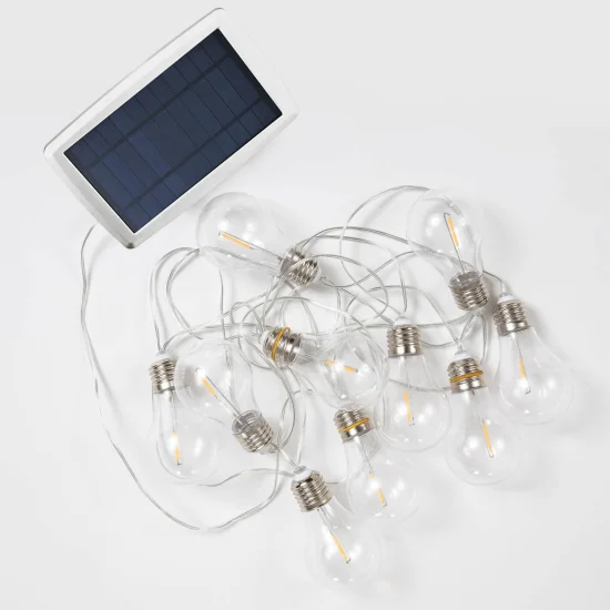 GRINALDA SOLAR + CABO TRANSPARENTE COM BATERIA RECARREGÁVEL STELLA NEWGARDEN 2