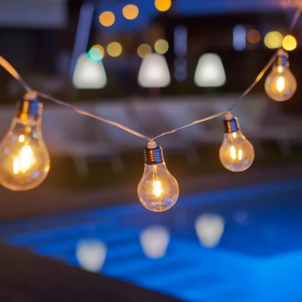 GRINALDA SOLAR + CABO TRANSPARENTE COM BATERIA RECARREGÁVEL STELLA NEWGARDEN