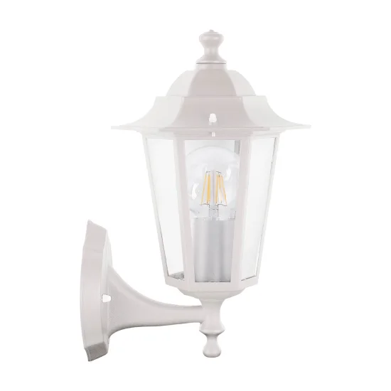 BRANCO HEXAGONAL EXTERIOR APLIQUE E27