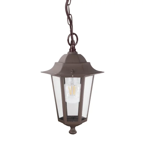 LÂMPADA PENDENTE EXTERIOR FERRUGEM MARROM HEXAGONAL LÂMPADA PENDENTE EXTERIOR FERRUGEM MARROM HEXAGONAL