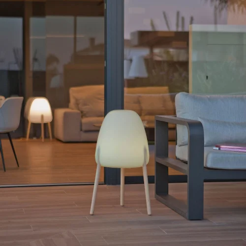 LÁMPARA DE PIE EXTERIOR SOLAR ROCKET 70 + BATERIA RECARGABLE