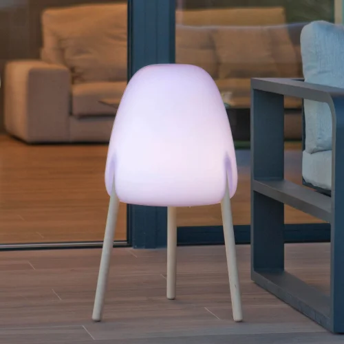 LÁMPARA DE PIE EXTERIOR SOLAR ROCKET 70 + BATERIA RECARGABLE