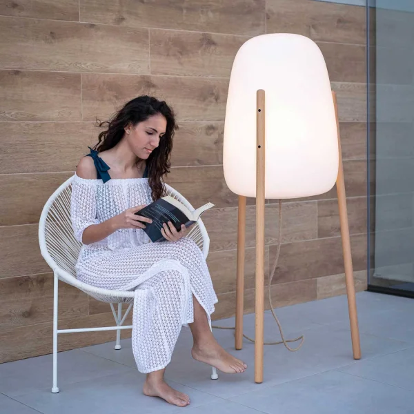 LÁMPARA DE PIE EXTERIOR ROCKET 145 IN&OUT CABLE JUTE