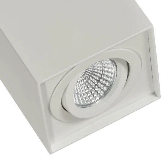 HOLOFOTES DE SUPERFÍCIE BASCULANTE BRANCO GU10 QUADRADO 2
