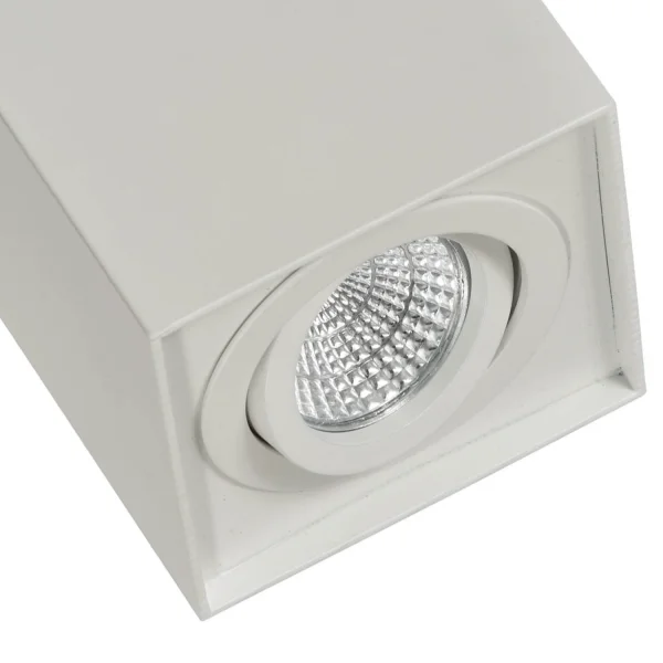 HOLOFOTES DE SUPERFÍCIE BASCULANTE BRANCO GU10 QUADRADO