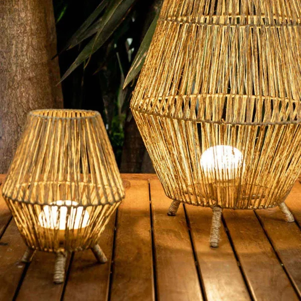 LÂMPADA PORTÁTIL 9W RECARREGÁVEL BEGE CHERRY